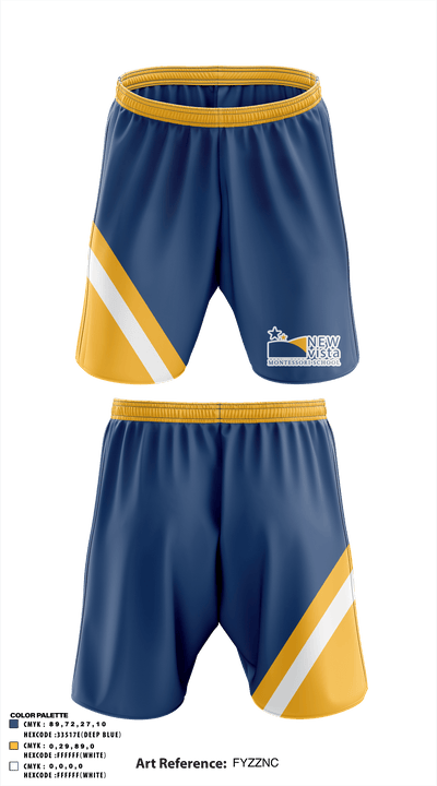 New Vista Montessori School 22541531 Athletic Shorts With Pockets - 1