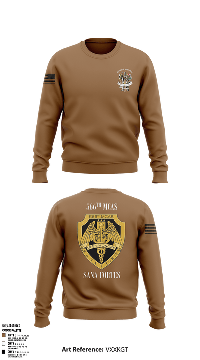 566th MCAS- Army 77440363 Crew Neck Sweatshirt - 58