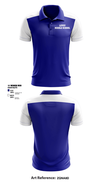 Levey Middle School 10948605 Short Sleeve Performance Polo - 1