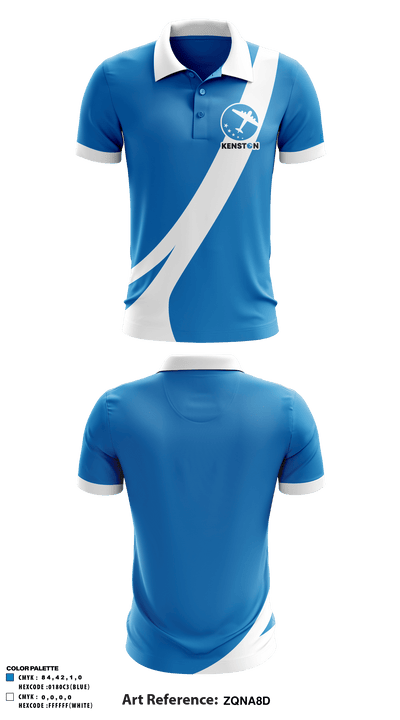 Kenston Middle School 10997372 Short Sleeve Performance Polo - 1