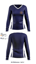 Mosholu Day Camp 38256789 Women's Long Sleeve V-neck Shirt - 3