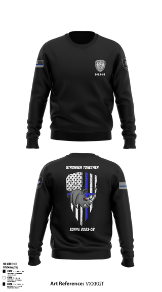 Crew Neck Sweatshirt, SDRPA, Police, Teamtime, Team time, sublimation, custom sports apparel, team uniforms, spirit wear, spiritwear, sports uniforms, custom shirts, team store, custom team store, fundraiser sports, apparel fundraiser