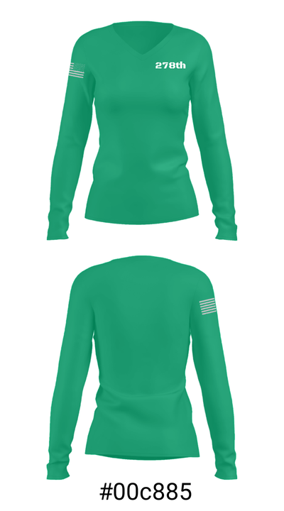 278th 14022104 Women's Long Sleeve V-neck Shirt - 37