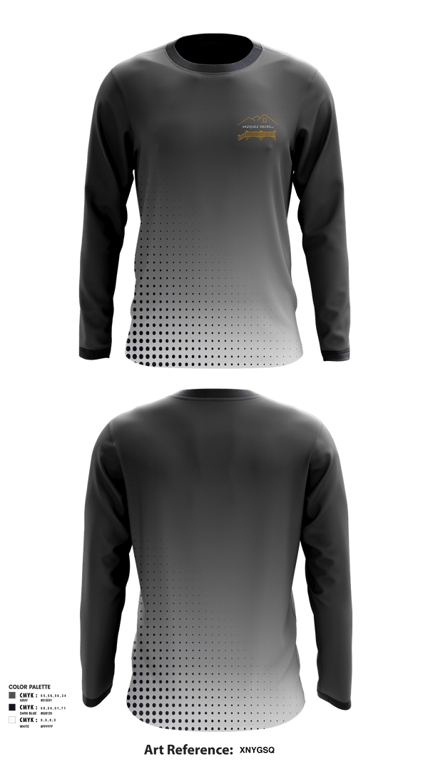 Long Sleeve Performance Shirt, Vazquez Decks LLC, , Teamtime, Team time, sublimation, custom sports apparel, team uniforms, spirit wear, spiritwear, sports uniforms, custom shirts, team store, custom team store, fundraiser sports, apparel fundraiser