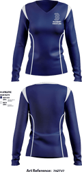 Beaumont High School Wrestling 21926517 Women's Long Sleeve V-neck Shirt - 1