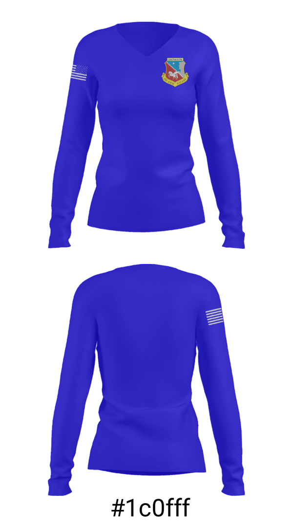 Women's Long Sleeve Vneck Shirt, , National Guard, Teamtime, Team time, sublimation, custom sports apparel, team uniforms, spirit wear, spiritwear, sports uniforms, custom shirts, team store, custom team store, fundraiser sports, apparel fundraiser
