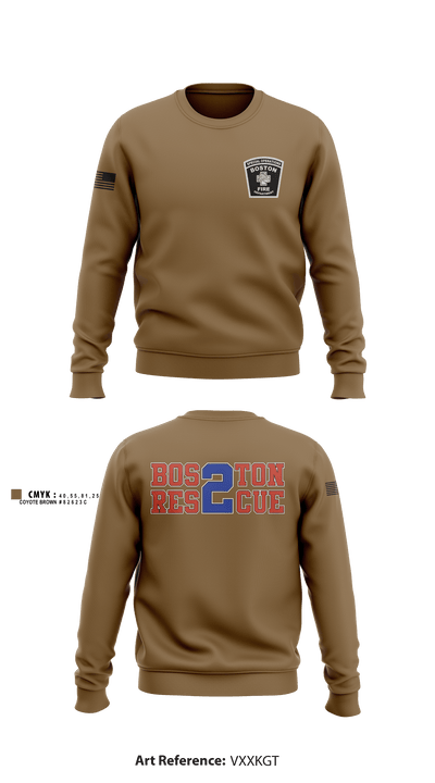 Boston Fire Department 86583184 Crew Neck Sweatshirt - 2