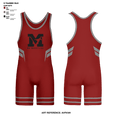Mount Vernon High School Wrestling 5596500 Wrestling Singlet - 1