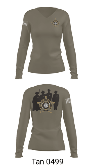 Women's Long Sleeve Vneck Shirt, , Police, Teamtime, Team time, sublimation, custom sports apparel, team uniforms, spirit wear, spiritwear, sports uniforms, custom shirts, team store, custom team store, fundraiser sports, apparel fundraiser