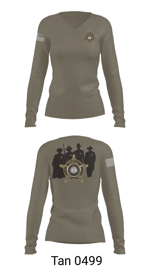 Women's Long Sleeve Vneck Shirt, , Police, Teamtime, Team time, sublimation, custom sports apparel, team uniforms, spirit wear, spiritwear, sports uniforms, custom shirts, team store, custom team store, fundraiser sports, apparel fundraiser