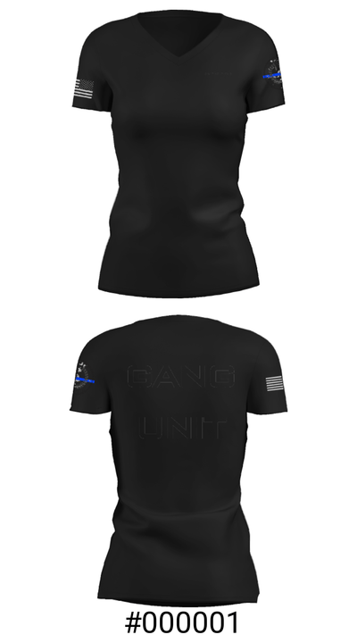 GANG UNIT 94383825 Women's Short Sleeve V-neck Shirt - 19