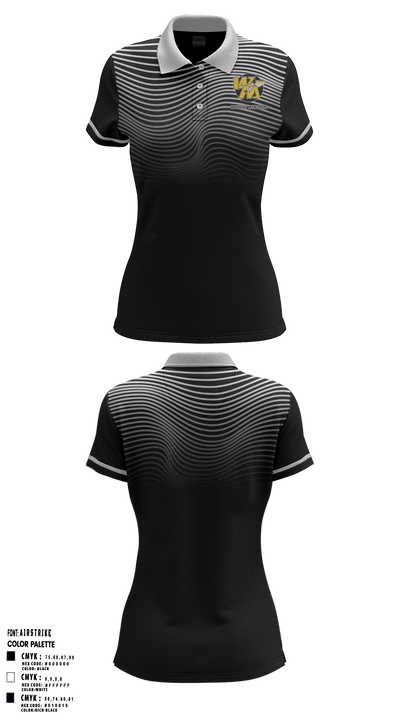 Watkins Memorial High School Golf 65050201 Women's Short Sleeve Performance Polo  - 2