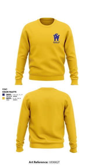 Crew Neck Sweatshirt, West Seattle High School Golf Team, Golf, Teamtime, Team time, sublimation, custom sports apparel, team uniforms, spirit wear, spiritwear, sports uniforms, custom shirts, team store, custom team store, fundraiser sports, apparel fundraiser