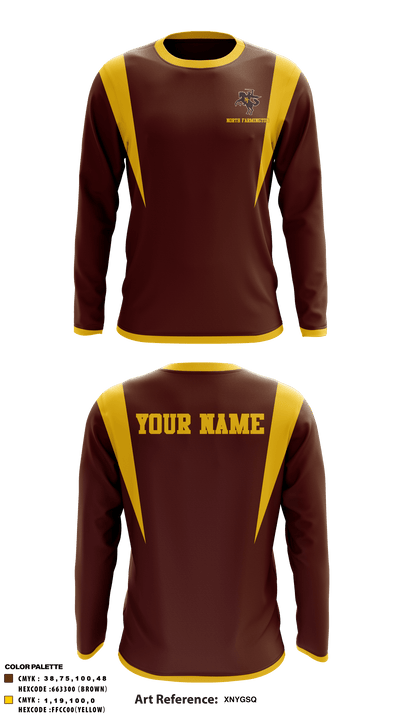 North Farmington High School Basketball 37037275 Long Sleeve Performance Shirt - 30