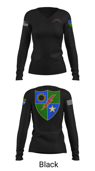Women's Long Sleeve Vneck Shirt, , Army, Teamtime, Team time, sublimation, custom sports apparel, team uniforms, spirit wear, spiritwear, sports uniforms, custom shirts, team store, custom team store, fundraiser sports, apparel fundraiser