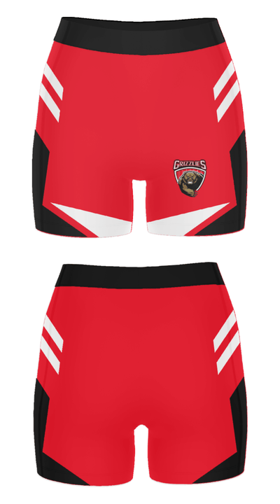 Carrizozo High School Volleyball 61072858 Women's Compression Shorts - 1