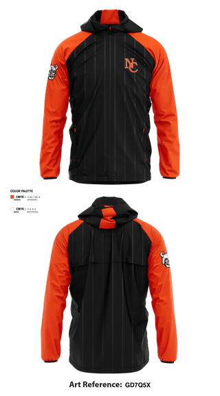 Windbreaker, North Canton Hoover Vikings, Baseball, Teamtime, Team time, sublimation, custom sports apparel, team uniforms, spirit wear, spiritwear, sports uniforms, custom shirts, team store, custom team store, fundraiser sports, apparel fundraiser