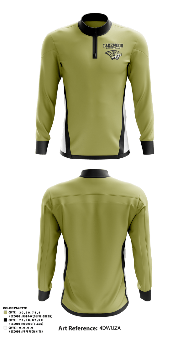 Quarter Zip Jacket, Lakewood High School Basketball, Women's Basketball, Teamtime, Team time, sublimation, custom sports apparel, team uniforms, spirit wear, spiritwear, sports uniforms, custom shirts, team store, custom team store, fundraiser sports, apparel fundraiser