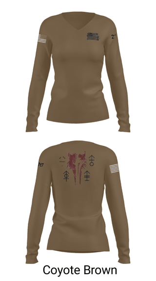Women's Long Sleeve Vneck Shirt, , Marines, Teamtime, Team time, sublimation, custom sports apparel, team uniforms, spirit wear, spiritwear, sports uniforms, custom shirts, team store, custom team store, fundraiser sports, apparel fundraiser