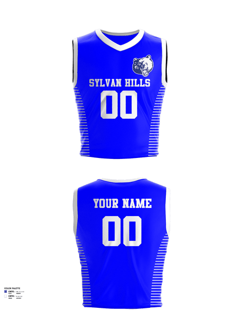 Womens Basketball Jersey, Sylvan Hills Middle School Basketball, Women's Basketball, Teamtime, Team time, sublimation, custom sports apparel, team uniforms, spirit wear, spiritwear, sports uniforms, custom shirts, team store, custom team store, fundraiser sports, apparel fundraiser