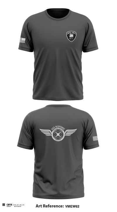 CCPD DRONE UNIT 18355782 Short Sleeve Performance Shirt - 1