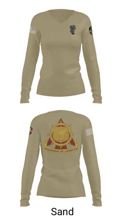 382nd CSSB 66174892 Women's Long Sleeve V-neck Shirt - 41