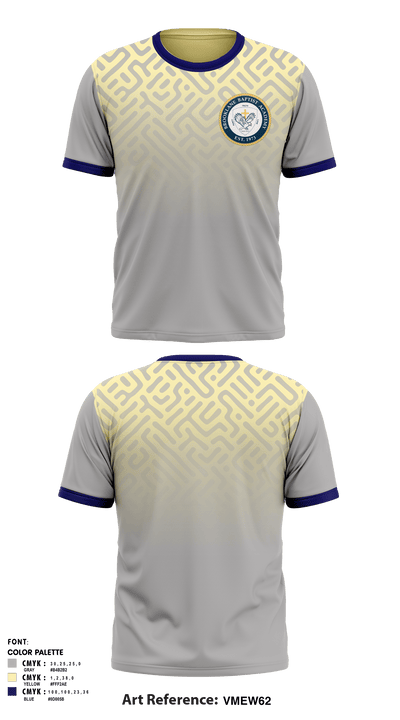 Brooklane Baptist Academy 45787278 Short Sleeve Performance Shirt - 1