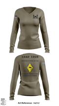 MCES 54874051 Women's Long Sleeve V-neck Shirt - 4