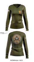 Weapons Training Battalion 3430348 Women's Long Sleeve V-neck Shirt - 7