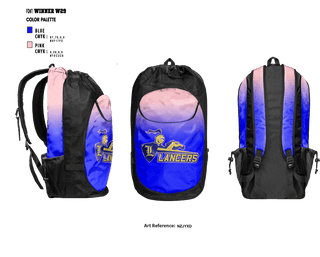 Gear Bag, Lewis Lancers, Women's Soccer, Teamtime, Team time, sublimation, custom sports apparel, team uniforms, spirit wear, spiritwear, sports uniforms, custom shirts, team store, custom team store, fundraiser sports, apparel fundraiser