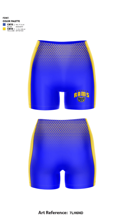 Parowan High School Track 74496610 Women's Compression Shorts - 1