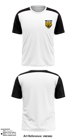 Short Sleeve Performance Shirt, Bears, Baseball, Teamtime, Team time, sublimation, custom sports apparel, team uniforms, spirit wear, spiritwear, sports uniforms, custom shirts, team store, custom team store, fundraiser sports, apparel fundraiser