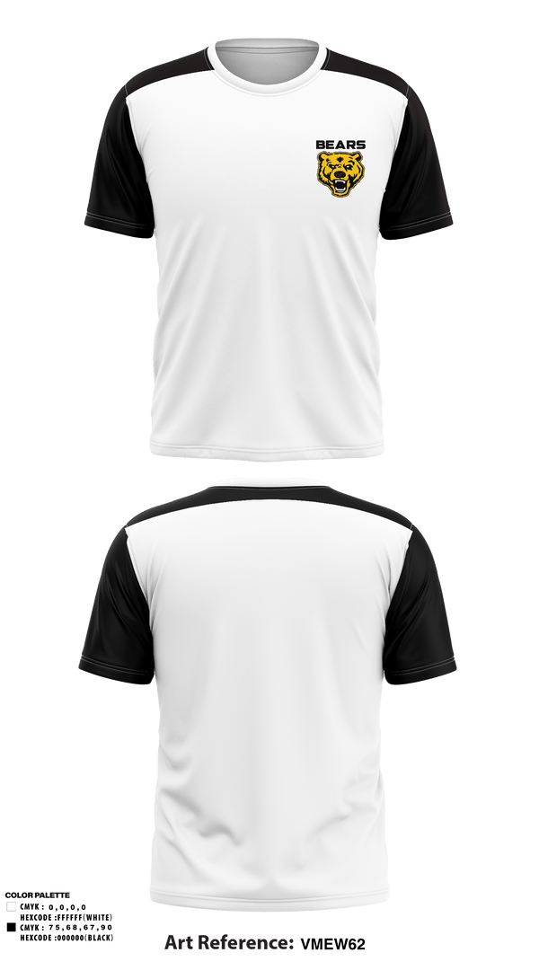 Short Sleeve Performance Shirt, Bears, Baseball, Teamtime, Team time, sublimation, custom sports apparel, team uniforms, spirit wear, spiritwear, sports uniforms, custom shirts, team store, custom team store, fundraiser sports, apparel fundraiser