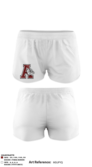 Track Shorts, Anniston High School, Spirit Store, Teamtime, Team time, sublimation, custom sports apparel, team uniforms, spirit wear, spiritwear, sports uniforms, custom shirts, team store, custom team store, fundraiser sports, apparel fundraiser