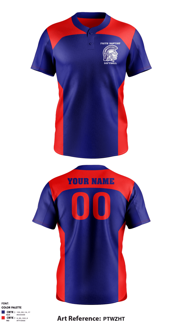 Two Button Softball Jersey, Faith Baptist High School Softball, Softball, Teamtime, Team time, sublimation, custom sports apparel, team uniforms, spirit wear, spiritwear, sports uniforms, custom shirts, team store, custom team store, fundraiser sports, apparel fundraiser