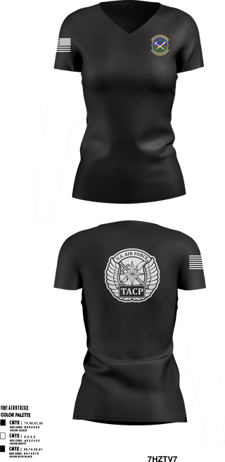Women's Short Sleeve Vneck Shirt, , Air Force, Teamtime, Team time, sublimation, custom sports apparel, team uniforms, spirit wear, spiritwear, sports uniforms, custom shirts, team store, custom team store, fundraiser sports, apparel fundraiser