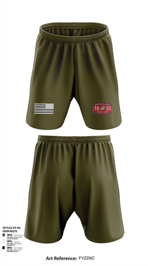 Athletic Shorts With Pockets, 3rd AAV 1st Marines DivAmphibious assault, vehicle,, Marines, Teamtime, Team time, sublimation, custom sports apparel, team uniforms, spirit wear, spiritwear, sports uniforms, custom shirts, team store, custom team store, fundraiser sports, apparel fundraiser