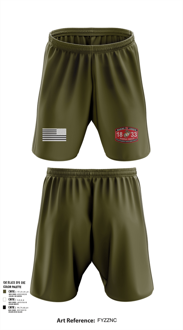 Athletic Shorts With Pockets, 3rd AAV 1st Marines DivAmphibious assault, vehicle,, Marines, Teamtime, Team time, sublimation, custom sports apparel, team uniforms, spirit wear, spiritwear, sports uniforms, custom shirts, team store, custom team store, fundraiser sports, apparel fundraiser