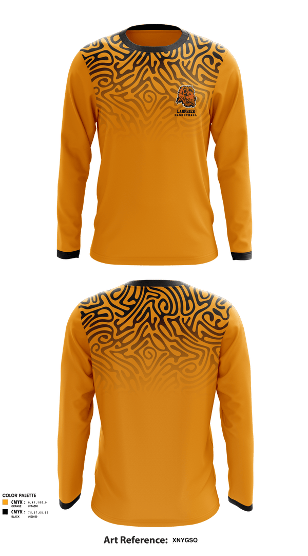 Long Sleeve Performance Shirt, Lanphier High School Basketball, Men's Basketball, Teamtime, Team time, sublimation, custom sports apparel, team uniforms, spirit wear, spiritwear, sports uniforms, custom shirts, team store, custom team store, fundraiser sports, apparel fundraiser