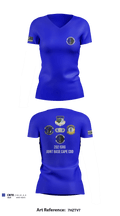 203d Intelligence Squadron 80622247 Women's Short Sleeve V-neck Shirt - 1
