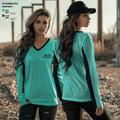 Dbacks 61027752 Women's Long Sleeve V-neck Shirt - 1