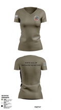 635th AAA AW Battalion HQ Battery 3041583 Women's Short Sleeve V-neck Shirt - 2