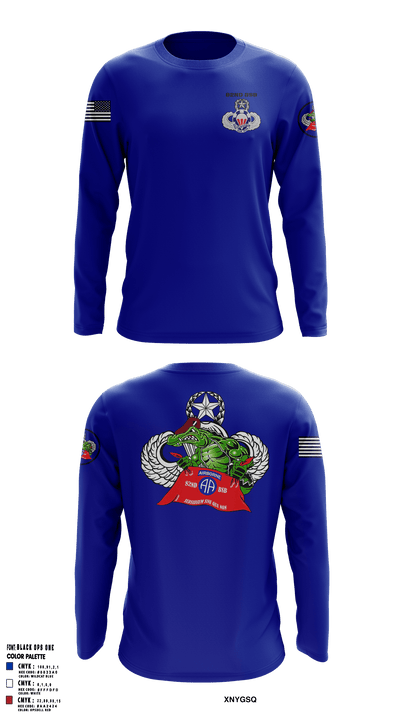 82nd BSB 82nd ABN DIV 96465842 Long Sleeve Performance Shirt - 8