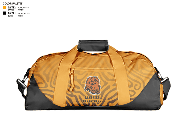 Duffle Bag, Lanphier High School Basketball, Men's Basketball, Teamtime, Team time, sublimation, custom sports apparel, team uniforms, spirit wear, spiritwear, sports uniforms, custom shirts, team store, custom team store, fundraiser sports, apparel fundraiser
