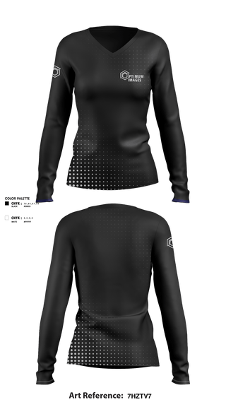 Women's Long Sleeve Vneck Shirt, Optimum Images, , Teamtime, Team time, sublimation, custom sports apparel, team uniforms, spirit wear, spiritwear, sports uniforms, custom shirts, team store, custom team store, fundraiser sports, apparel fundraiser
