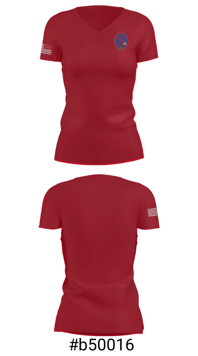 12th AVN BN 38693082 Women's Short Sleeve V-neck Shirt - 4