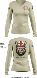 Alpha Company, WBAMC 94187438 Women's Long Sleeve V-neck Shirt - 1