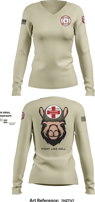 Women's Long Sleeve Vneck Shirt, WBAMCAlpha Company, WBAMC, Softball, Teamtime, Team time, sublimation, custom sports apparel, team uniforms, spirit wear, spiritwear, sports uniforms, custom shirts, team store, custom team store, fundraiser sports, apparel fundraiser