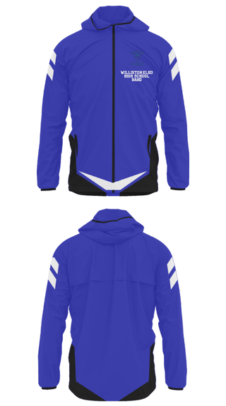 Windbreaker, Williston-Elko High School Band, Spirit Store, Teamtime, Team time, sublimation, custom sports apparel, team uniforms, spirit wear, spiritwear, sports uniforms, custom shirts, team store, custom team store, fundraiser sports, apparel fundraiser