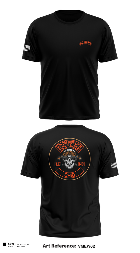Short Sleeve Performance Shirt, Support steel hammerz, Police, Teamtime, Team time, sublimation, custom sports apparel, team uniforms, spirit wear, spiritwear, sports uniforms, custom shirts, team store, custom team store, fundraiser sports, apparel fundraiser
